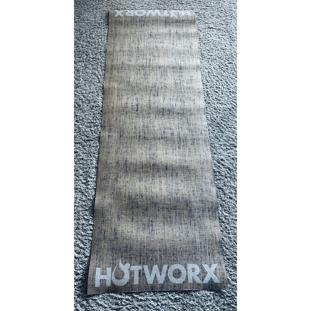 HOTWORX Yoga Mat, Brown Hemp Fiber, 72" x 24" Mat for Hot Yoga - New